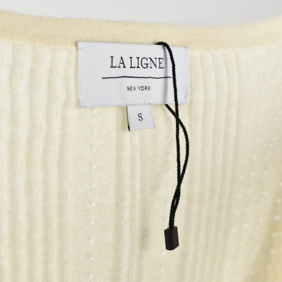 La Ligne Camille Pointelle-knit Cashmere Tank - S - Picture 8 of 9